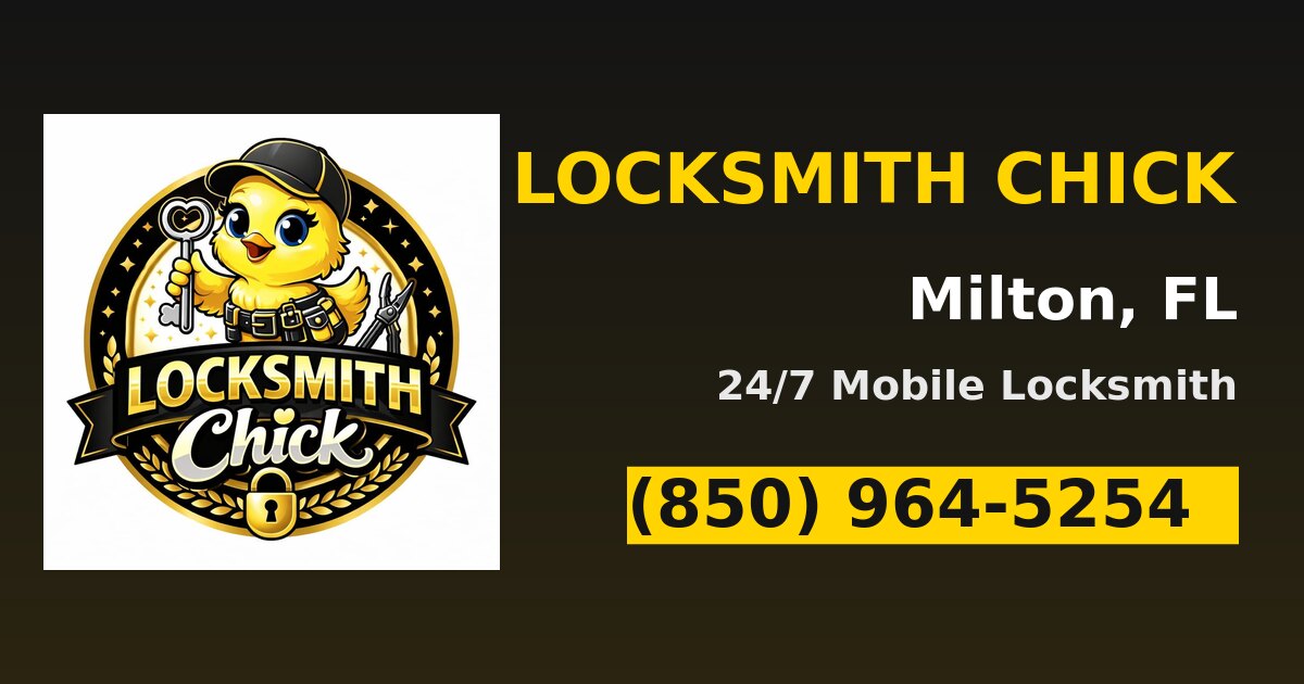 Locksmith Chick — 24/7 locksmith in Milton, FL — call (850) 964-5254
