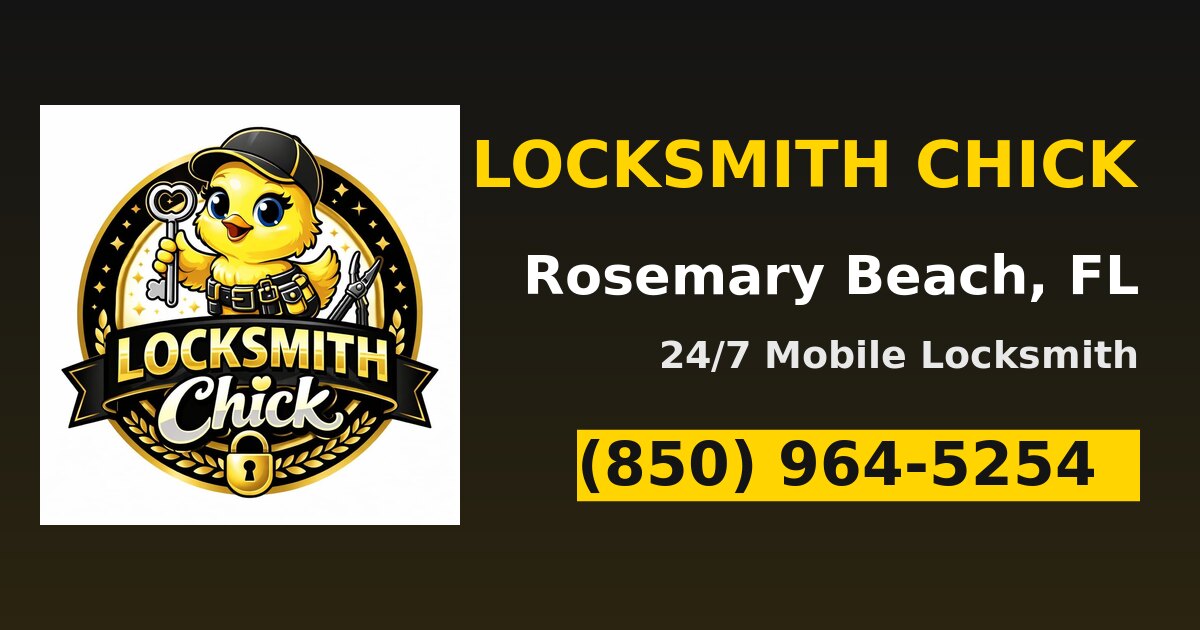 Locksmith Chick — 24/7 locksmith in Rosemary Beach, FL — call (850) 964-5254