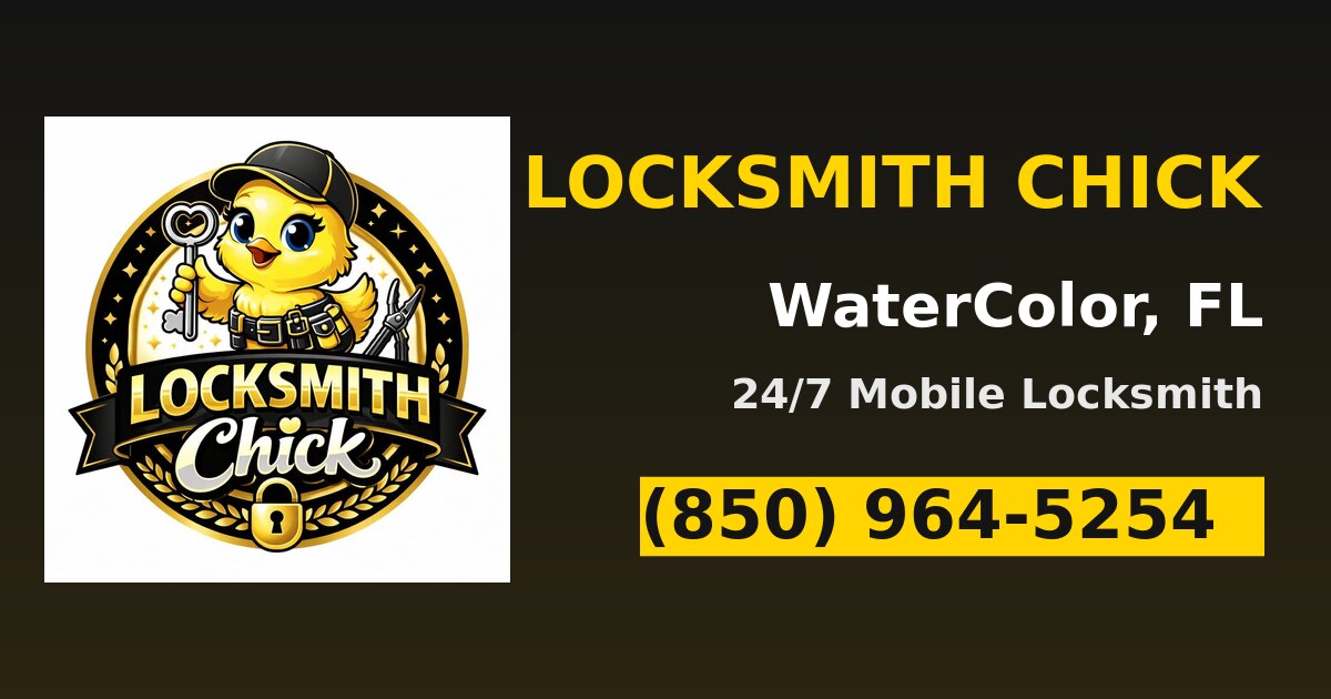 Locksmith Chick — 24/7 locksmith in WaterColor, FL — call (850) 964-5254